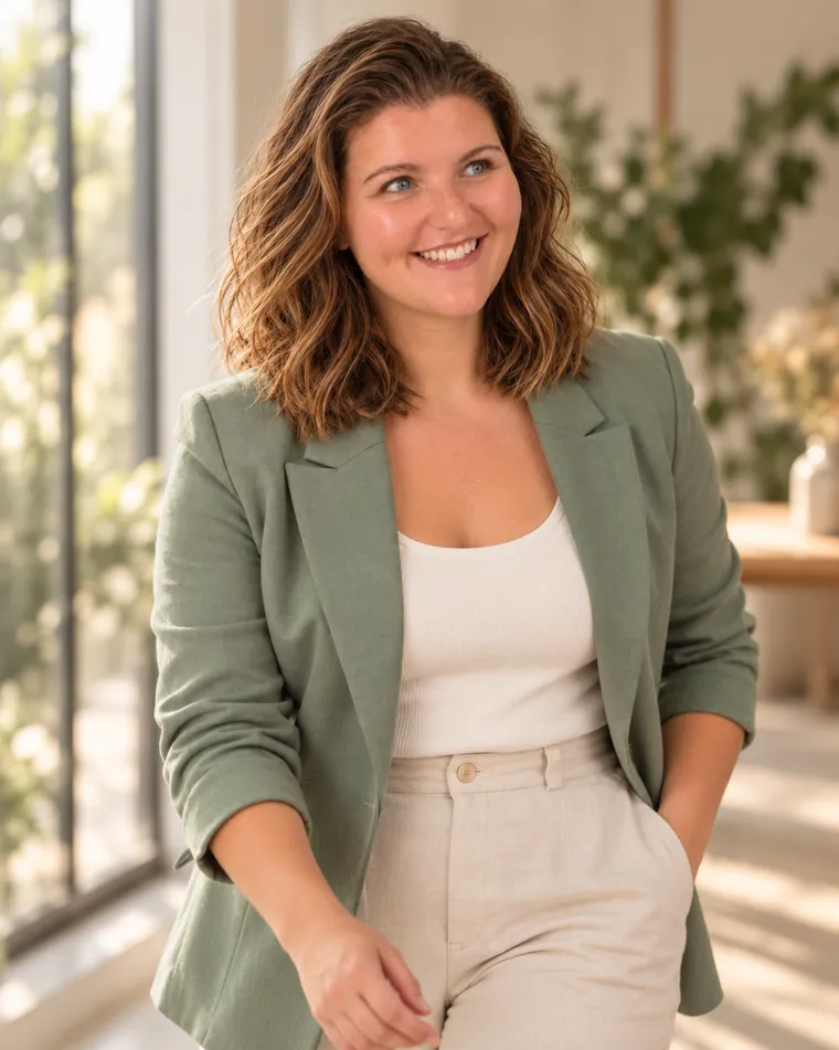 Coraline Bourdageau, souriante : son approche de l'accompagnement