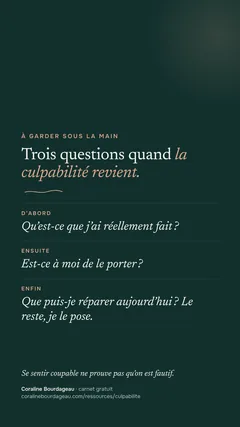 Carte pour le téléphone : trois questions quand la culpabilité revient.