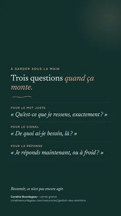 Carte pour le téléphone : trois questions à se poser quand une émotion monte.